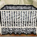 Zebra Baby Play Blanket in Black