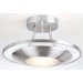 Semi Flush in Satin Chrome