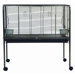 Small Animal Cage on Stand in Antique Silver