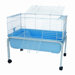 Small Animal Cage with Stand in Blue