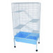 5 Levels Small Animal Indoor Cage with Stand in Blue