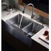 Farmhouse 33" Double Bowl Kitchen Sink with Faucet and Soap Dispenser
