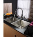 33" Undermount 50/50 Double Bowl Kitchen Sink with 28.5" Faucet and Soap Dispenser
