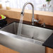 Farmhouse 36" Single Bowl Kitchen Sink with Faucet and Soap Dispenser