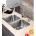 32" x 18" Undermount Double Bowl Kitchen Sink and Kitchen Faucet with Soap Dispenser