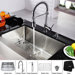 Farmhouse 30" Kitchen Sink with Faucet and Soap Dispenser