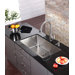 32" x 19" Undermount Single Bowl Kitchen Sink and Kitchen Faucet with Soap Dispenser