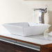 Combos Square Ceramic Sink and Single Hole Faucet with Single Hande