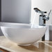 Combos Round Ceramic Sink and Single Hole Faucet with Single Hande
