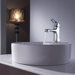 18.6" W x 18.6" L White Round Ceramic Sink and Decorum Basin Faucet