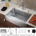 Farmhouse 36" Kitchen Sink with Faucet and Soap Dispenser
