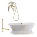 Wescott 72" Dual Tub with Deck Mount Faucet