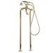 Traditional Floor Mount Tub Faucet with Metal Cross Handles