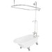 Windsor Cast Iron Bath Tub Faucet Package 2 in White