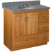 Simplicity 36" Vanity (Cabinet Only) with Right Drawers