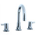 Techno Widespread Bathroom Sink Faucet with Double Lever Handles