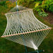 Chambers Island 2-Point Cotton Rope Hammock with Stand