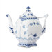 Blue Fluted Full Lace 34 Oz Teapot