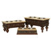 Makati Pet Table in Distressed Walnut Wood Veneer