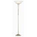 Gallery Metro Tower Torchiere Floor Lamp in Brushed Nickel/Brushed Steel