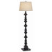 Gallery Velocity Floor Lamp in Black with Brushed Gold