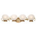 Gallery Sandy Beach Four Light Bath Vanity in Sandstone