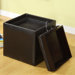 Littleton Leatherette Cube Ottoman