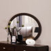 Easton Oval Mirror in Dark Walnut