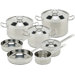 Sibaris Stainless Steel 11-Piece Cookware Set
