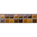 Glass Liner Tile Accent in Brown