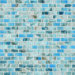 Glass Expressions Frosted Micro Blocks Accent Tile in Azure