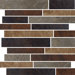 Domus 13" x 15" Random Linear Mosaic Accent Tile in Multi-Color