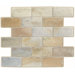 Autumn Slate 2" x 4" Mosaic Tile Accent in Indian Autumn