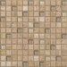 Mixed Up 1" x 1" Mosaic Travertine Accent Tile in Dune