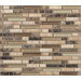 Mixed Up 12" x 12" Random Linear Mosaic Stone Accent Tile in River Bed