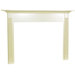 Light Finish Franklin Flush Fireplace Mantel