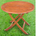 Acacia Patio 38" Round Folding Dining Table