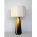 Tower Table Lamp in Bronze Fade with Pebble Silk Shade