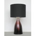 Nina Table Lamp with Black Linen Shade in Plum Fade