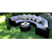 Half Round Pond 7 Piece Sectional Deep Seating Group with Cushions