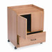 Mobile Deluxe Coffee Bar, 23 x 19 x 30-3/4, Medium Oak                                                                       