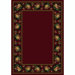 Design Center Floral Lace Cranberry Rug