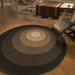 Tones Brown/Grey Circles Rug