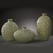 Vases in Emerald (Set of 3)