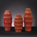 Vases in Cream/Turquoise/Brown (Set of 3)