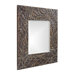 Vines Square Framed Mirror in Deep Merlot