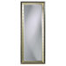 Detroit Full Length Wall Mirror in Bright Silver Leaf