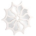 Starburst Mirror with Bright White Lacquered Frame