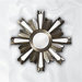 Jacob Wall Mirror in Antique Silver Leaf