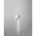 Alpha Wall Sconce in Satin Nickel and White Lacquer